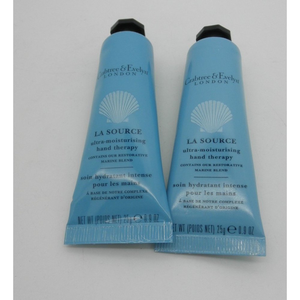 CRABTREE & EVELYN La Source PURSE SZ Ultra-Moisturising Hand Therapy LOT of 2